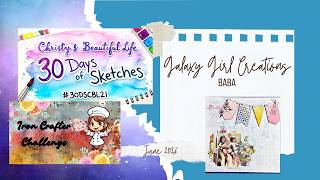 Scrapbooking Process Video:  Baba (30 Days of Sketches - Day 19/Iron Crafter)