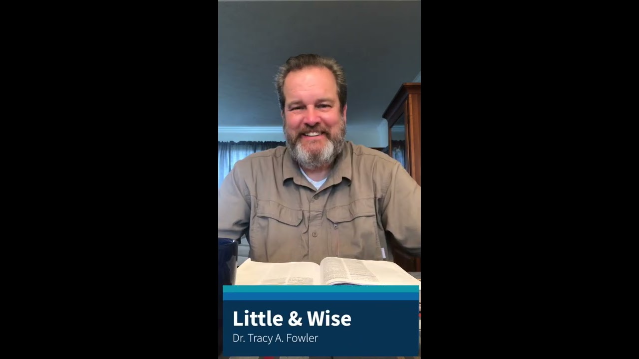 Little & Wise Dr. Tracy A. Fowler Devotional YouTube