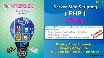 SOP 3 PHP Class 12 | Server Side Scripting PHP SOP3 Class 12 | #phpsop3 | #php