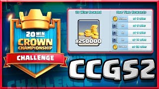 NEW 20 WIN Challenge!! • 250,000 GOLD On The Line • Clash Royale
