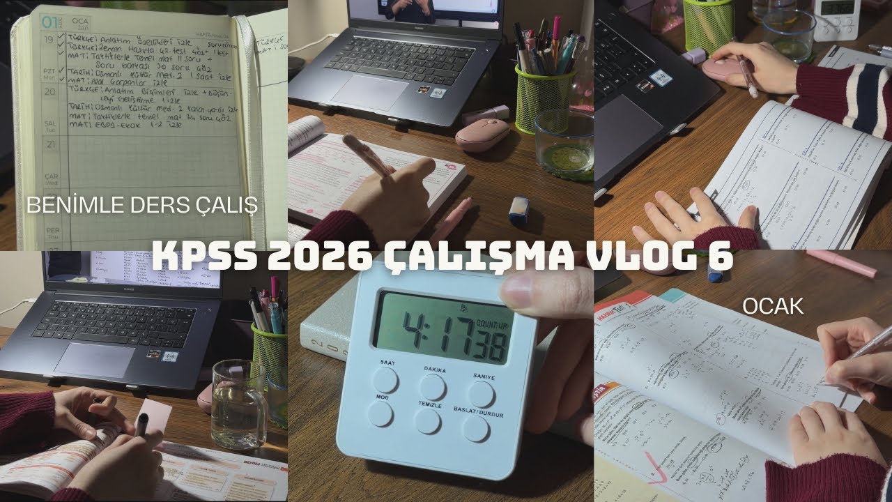 kpss çalışma günlüğüm 6| sonunda osmanlı’yı kuruyorum, birlikte 4 saat ders çalışalım