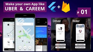 Uber Clone Flutter & Firebase App Tutorial 01 | iOS & Android Taxi App | Ride Sharing App Tutorial screenshot 3