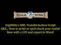 Realm Works - EightBitz's XML Transformation Script (now with GUI and Word support)