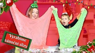 We make Christmas slime/ Christmas slime