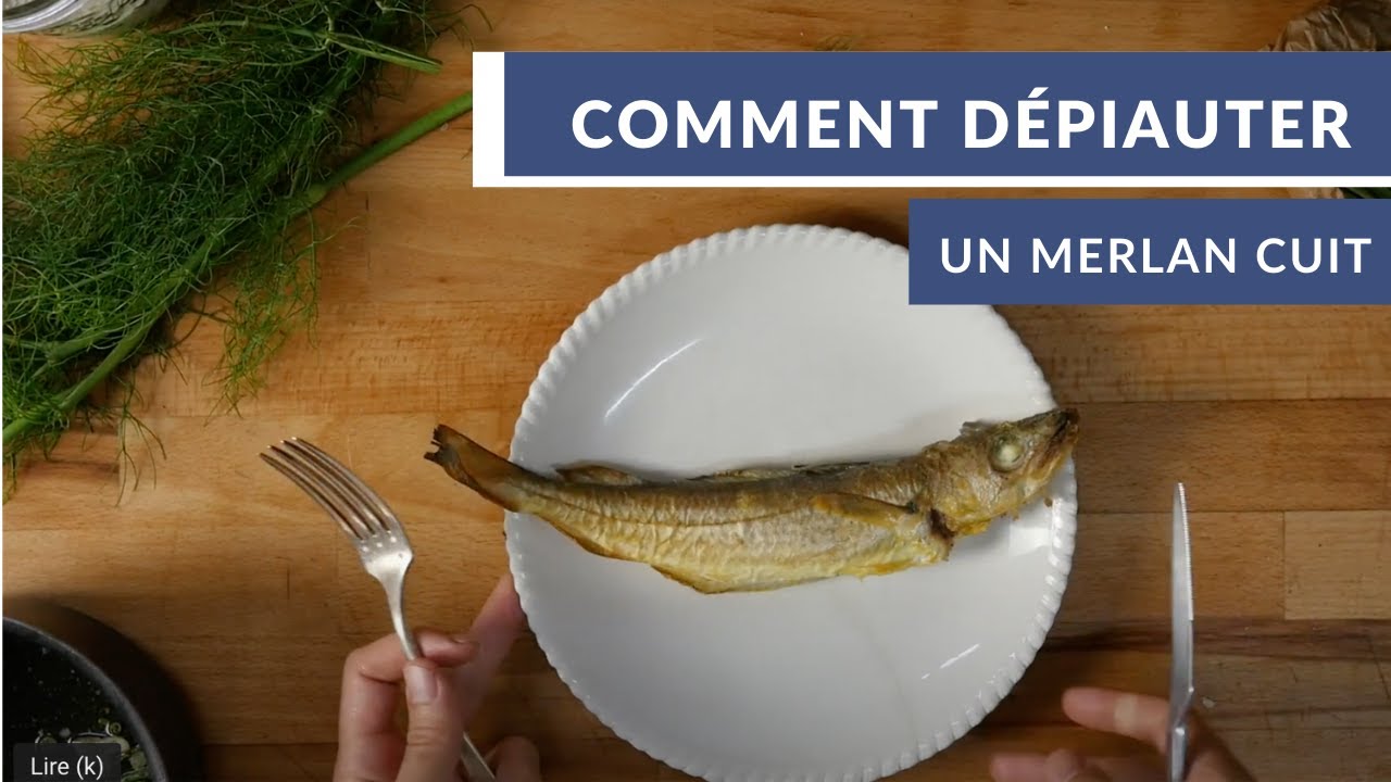 Comment dépiauter un poisson frit ?