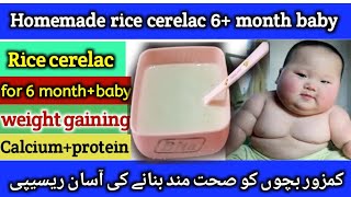 homemade cerelac baby food recipe | 6 month plus baby food | 6 Healthy baby food l  Areesh & mom