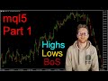 Ultimate smart money concept indicator programming  find highs and lows