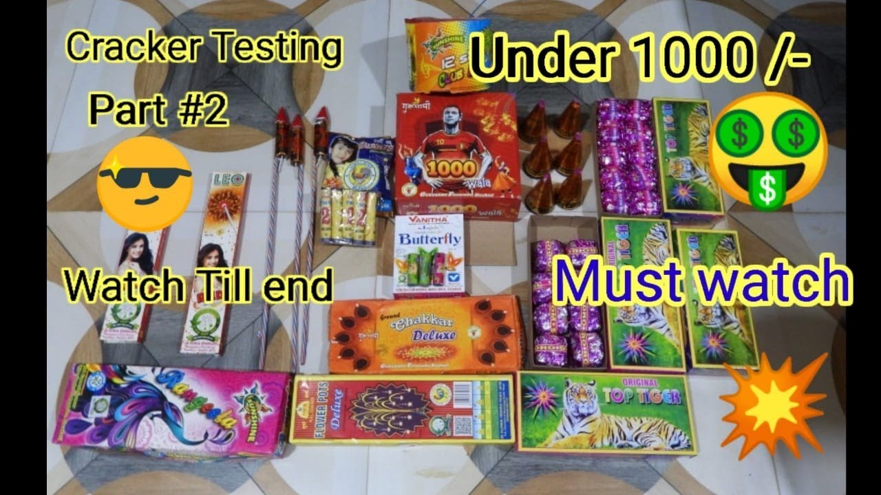 Testing Amazing crackers #2 best cracker under 1000rs - YouTube
