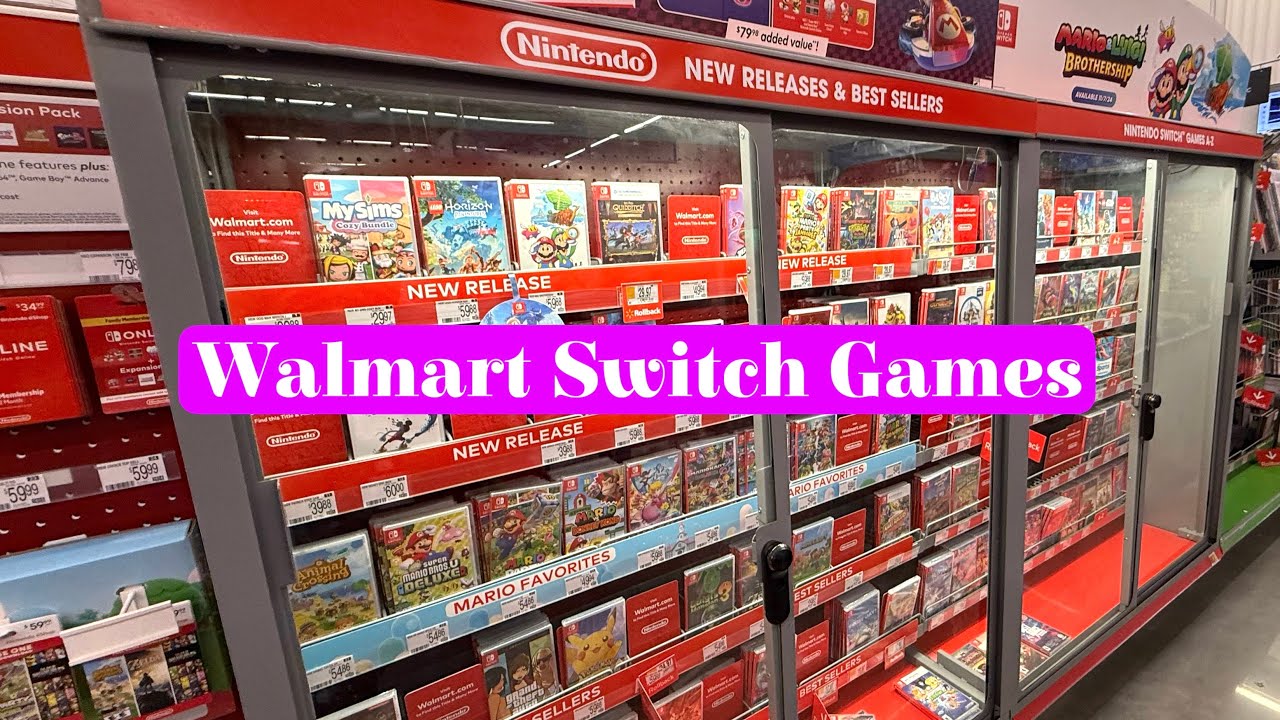 Switch Nintendo Games in Walmart December 2024 - YouTube