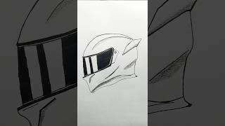 Bike helmet drawing easy | How to draw a motorcycle helmet #shorts Bike helmet drawing easy | How to draw a motorcycle helmet #shorts