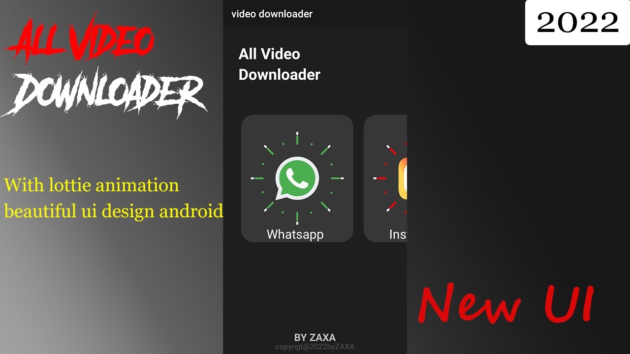 video downloader app in Android Studio tutorial 2022 