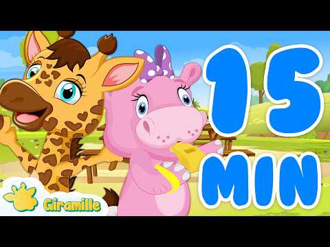 An Afternoon in the Garden with Giramille - 15 min | Educational Musical Cartoon