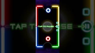 Air Hockey - Mobile game play - Glow hockey - medium level - (Not Sponsered) screenshot 3