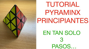 TUTORIAL PYRAMINX PRINCIPIANTES/ RESUELVELO EN 3 PASOS MUY FÁCILES