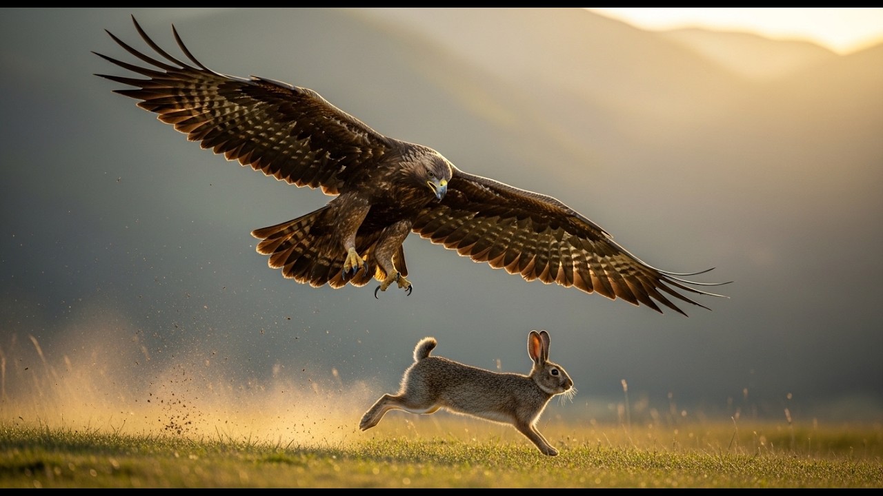 It Only Takes 4 Seconds: Eagle vs Rabbit Epic Hunt!