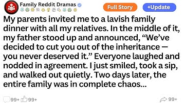 My parents invited me to a lavish family dinner with all my relatives....!