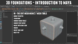 3D Foundations - Introduction to Maya 06 3D Foundations - Introduction to Maya 06