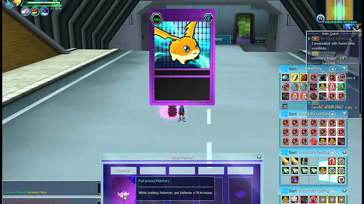 Digimon Masters Online : Unlocking Patamon Seal