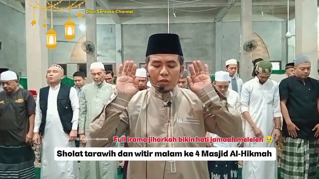 Sholat tarawih dan witir 11 rakaat full irama jiharkah jamaah langsung suka dan bahagia jadi makmum 