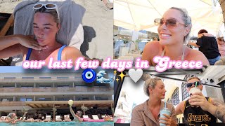 our last few days in Greece 🧿🌊🤍✨ | holiday vlog woo