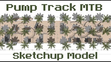 Pump Track MTB sketchup model