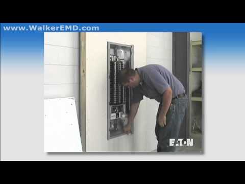 Eaton Cutler-Hammer EZ Trim Panelboard demo - video from Walker Industrial