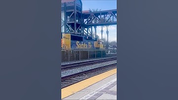 BNSF GP60 in Santa Fe Livery on Local with Caboose!  #railway #usa