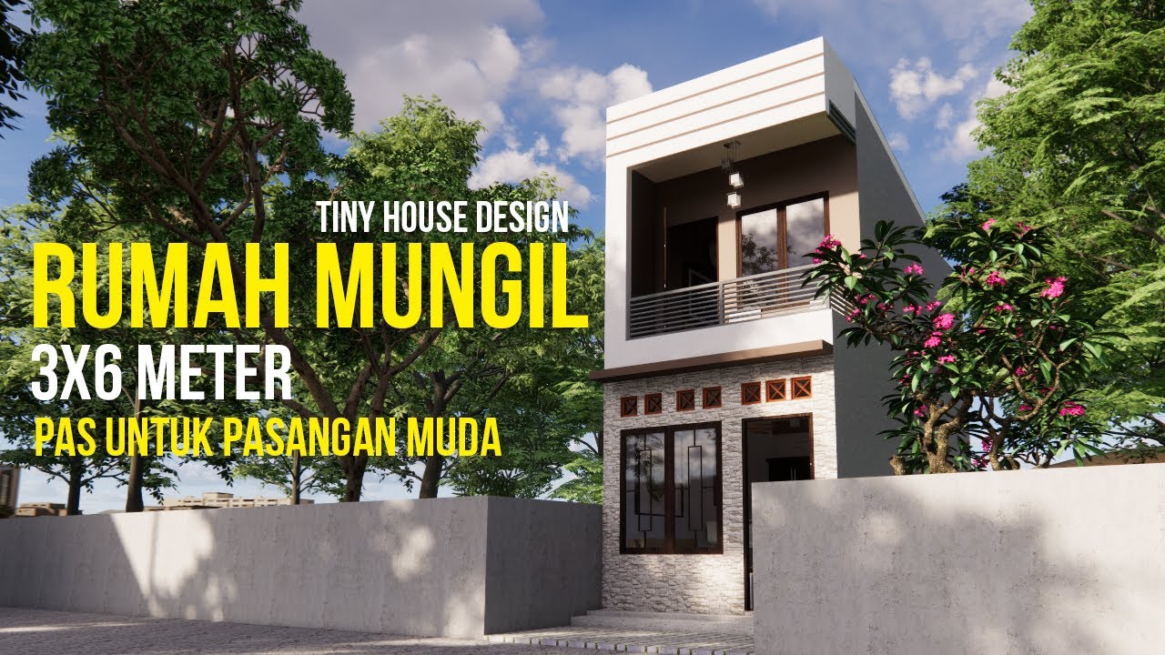  DESAIN  RUMAH  MUNGIL 3x6  METER  YouTube