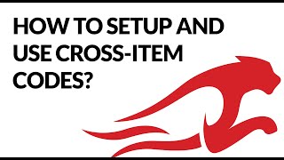 How to setup and use cross item codes?