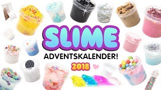 SLIME Adventskalender 2018 😱für einen Fan! 24 DIY SCHLEIM Geschenke! Einfach Schleim selber machen