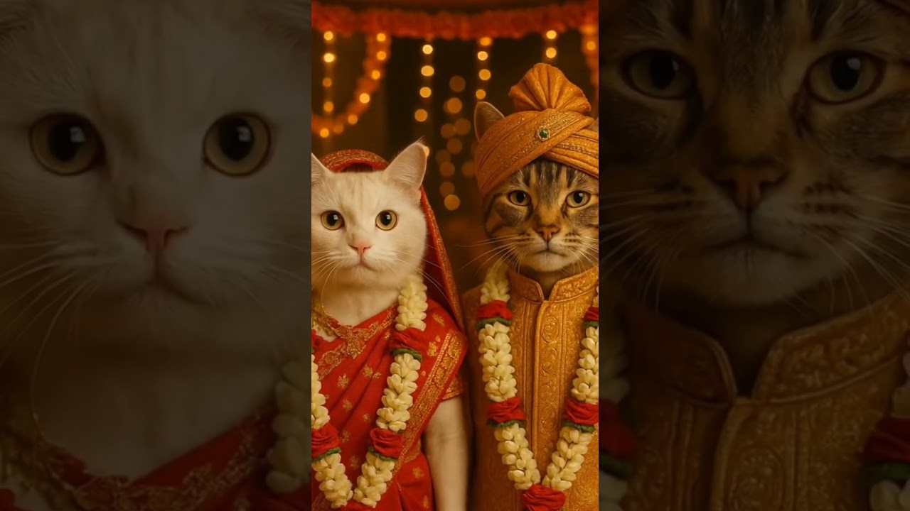 “If cats followed human religions... which wedding would they choose?”