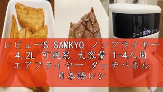 レビューS SAMKYO ノンフライヤー 4.2L 可視窓 大容量 1-4人用 エア