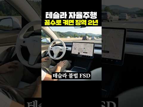 테슬라 자율주행 FSD 꼼수로 키면 징역 2년