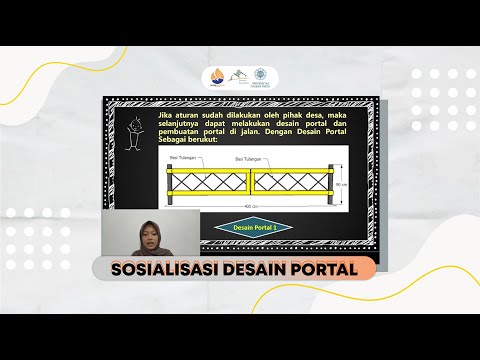 Sosialisasi Desain Portal Jalan untuk Pedukuhan Kamal, Gunungpentul, dan Kedungtangkil