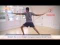 How to do warrior pose i  ii with sharath jois