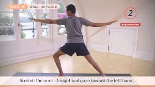 How to Do Warrior Pose I & II with Sharath Jois