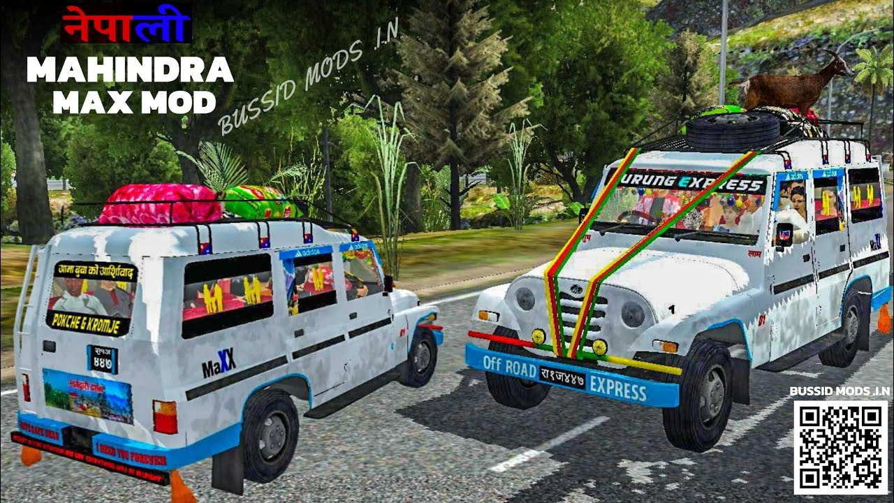 Download Now New Nepali Mahindra Max Mod For Bussid || Free Mod