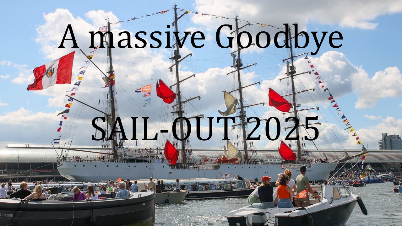Amsterdam Sail 2025 - Sail-Out - Hundreds of boats gave a massive salute to the tallships - 4k