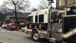 Engine 210 and Engine Rescue 114 Responding