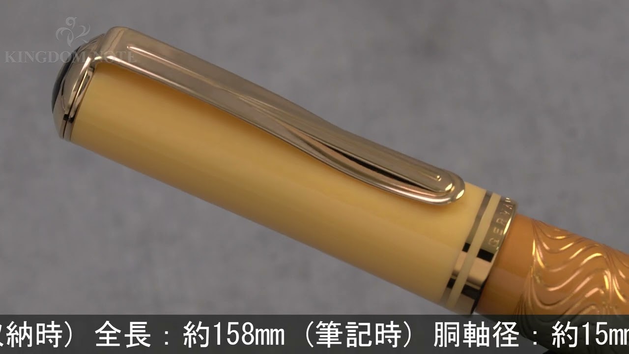 Pelikan ペリカン 万年筆 自然の美観シリーズ M640 サハラ F - YouTube