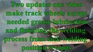 Po-Boys saw mill, lube carriage wheels, laser blade bearing alignment