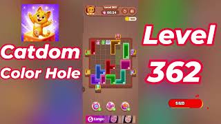 Catdom Color Hole Level 362 Walkthrough [NEW UPDATE] 🐱🟣 | Relaxing Color Puzzle Game | Go Answer
