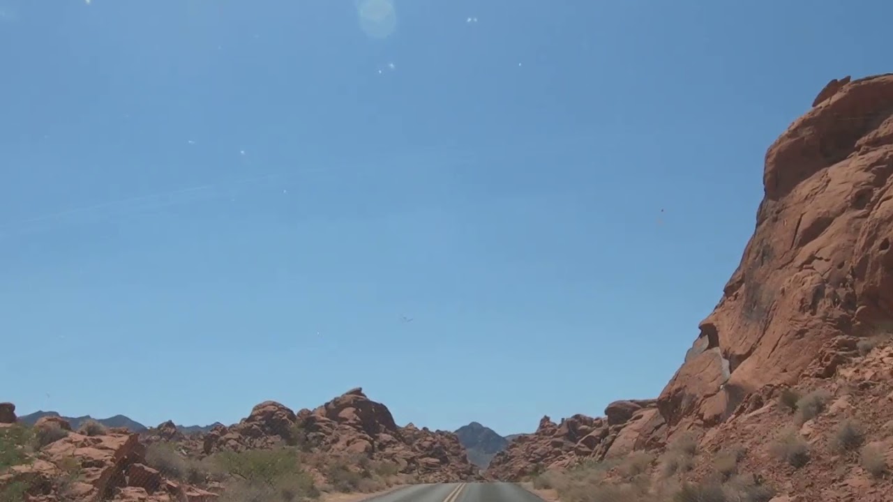 [POV] Driving on Mouse's Tank Road, Valley of Fire State Park (Southbound)