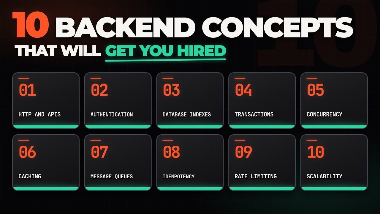 10 Essential Backend Engineering Concepts