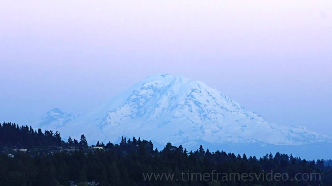free footages for after effects SUNSET AND MT. RAINIER