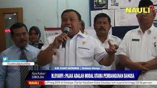 WALIKOTA SIBOLGA AJAK WARGA TAAT BAYAR PAJAK TEPAT WAKTU