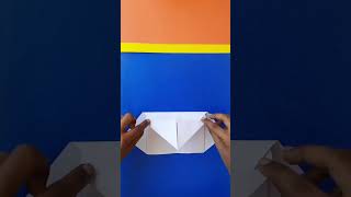how to make paper plane which flies like butterfly , amazing paper bat plane
