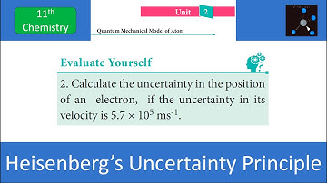 Calculate the uncertainty in the position of an electron, if the uncertainty in its velocity is 5.7