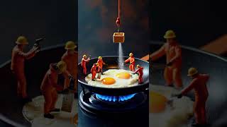 Small workers, giant creativity! ✨👷#tinyworld#foryou#fyp#foodart#miniworkers#shortvideo#fypシ゚viral 🔥