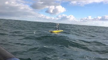 Wave Glider deployed on fish tracking mission